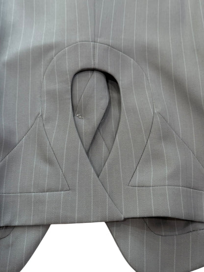 Alexander McQueen Pinstripe Tailored Jacket and Skirt Set Made in Italy Size 40