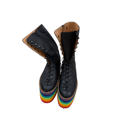 Ashish AW12 Rainbow Platform Boots