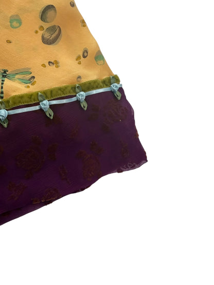 Voyage silk skirt