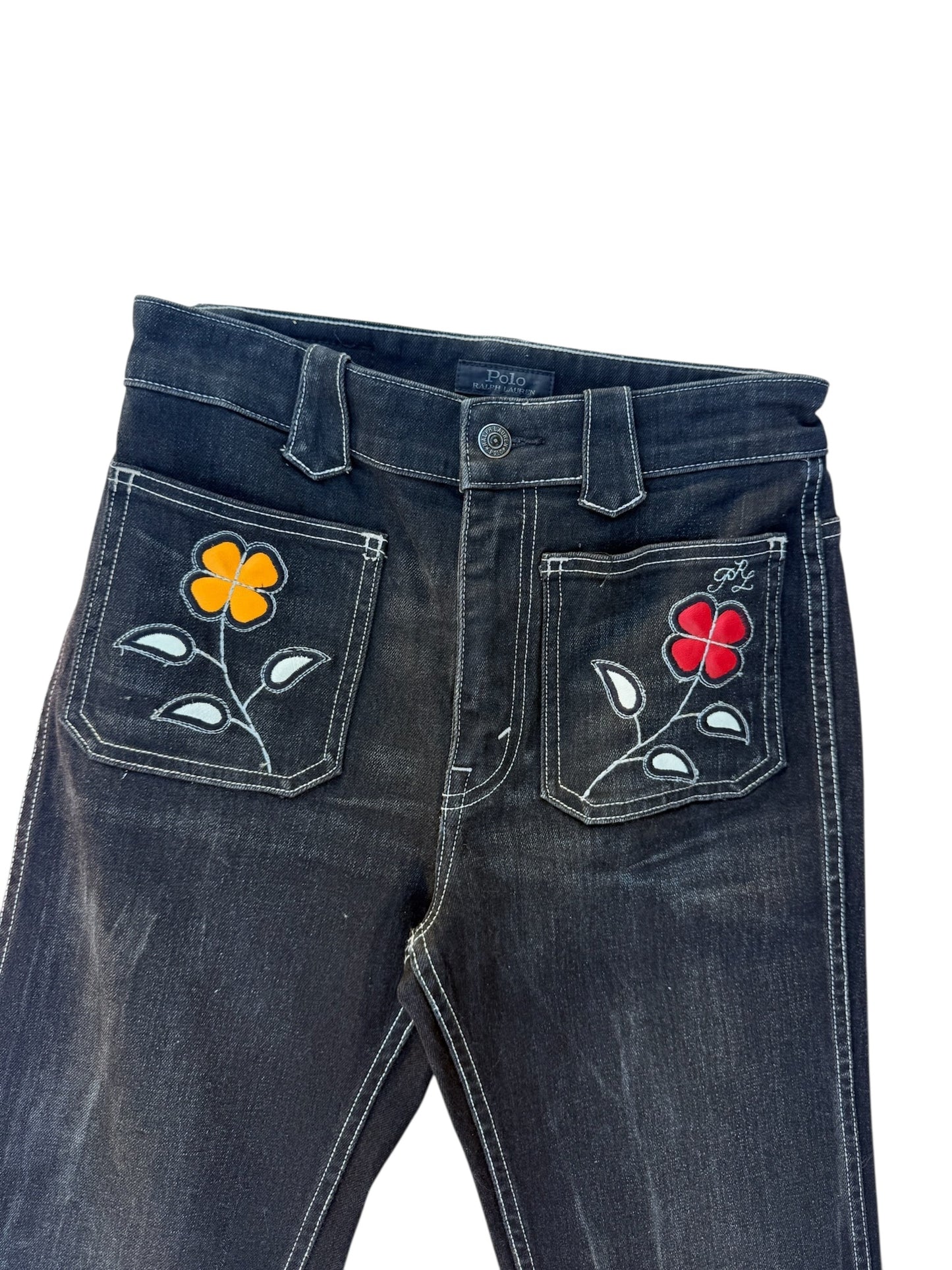 Polo Ralph Lauren Embroidered Floral Denim Jeans