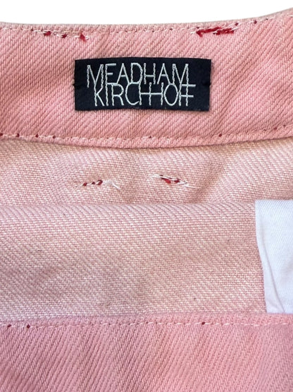 Meadham Kirchhoff Pink Zip Mini Skirt