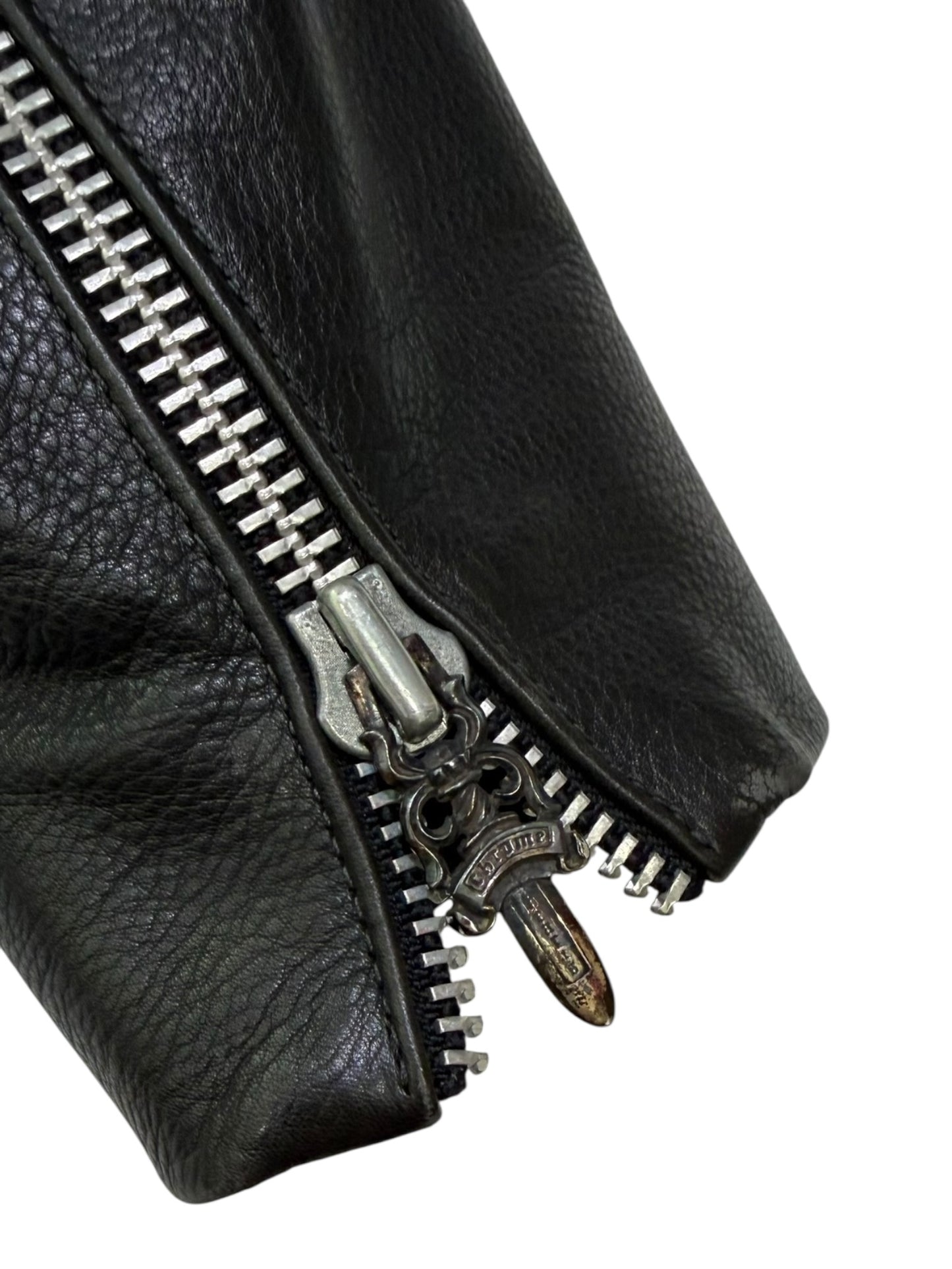 Chrome Hearts Leather Biker Jacket