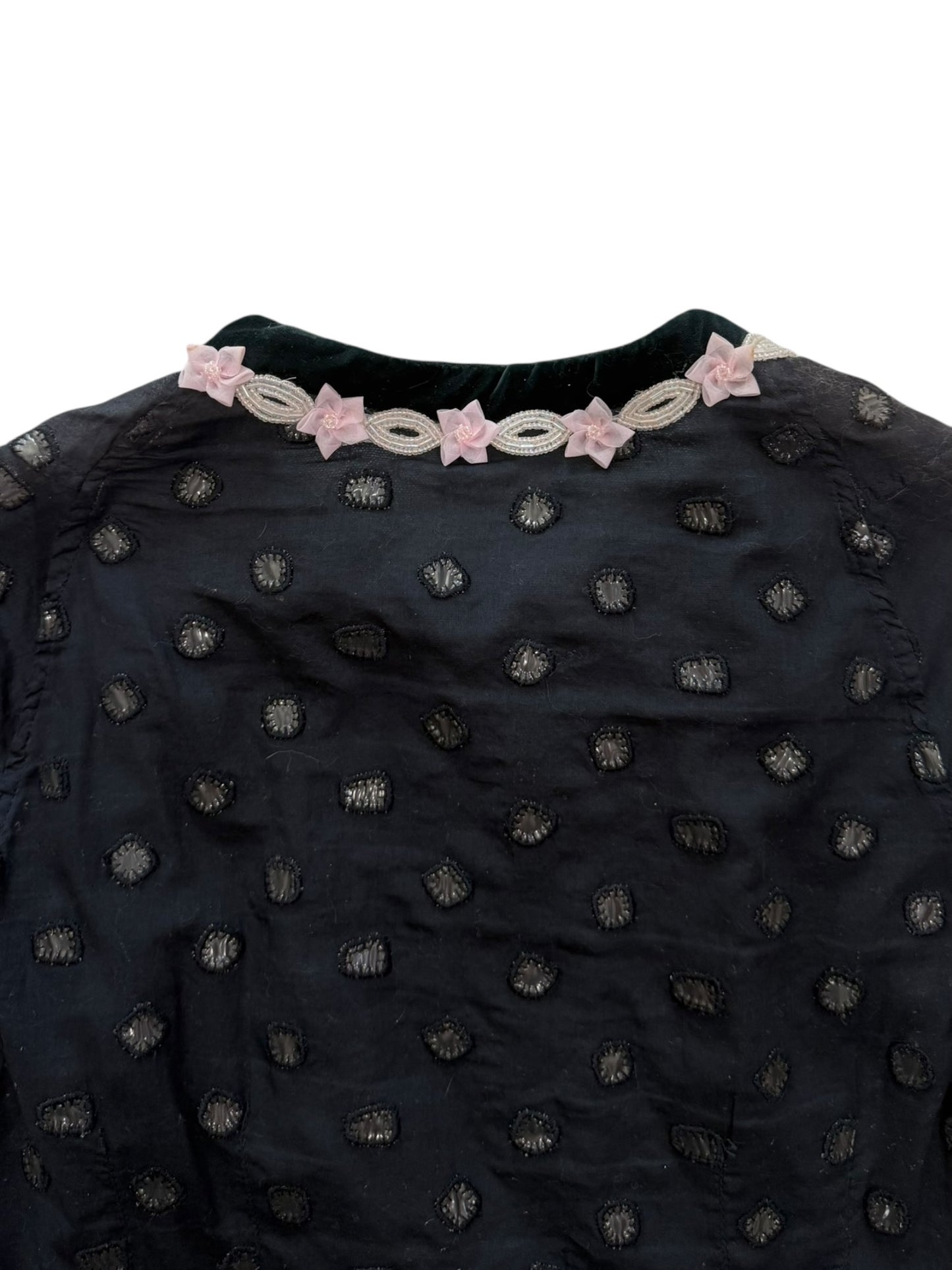 Voyage semi sheer embellished cardigan