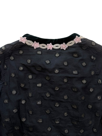 Voyage semi sheer embellished cardigan