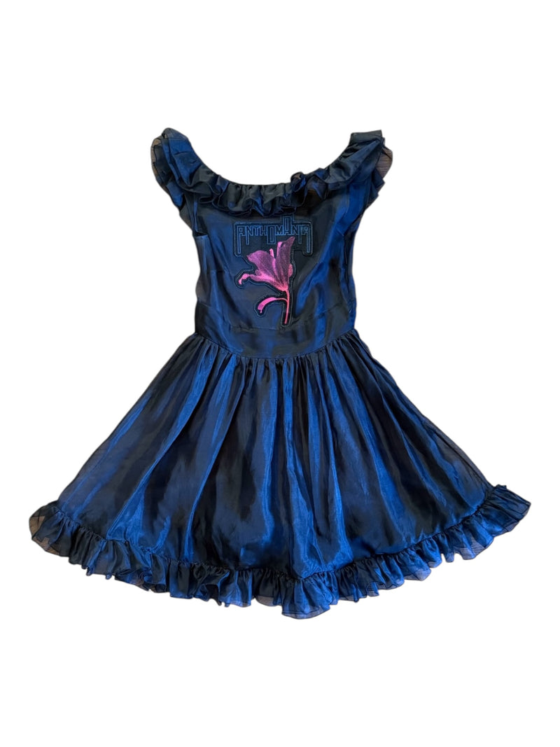 Christopher Kane “Anthemnia” Ruffle Silk Dress