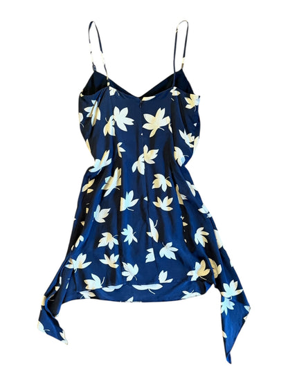 Versus Versace Leaf Print Asymmetric Dress