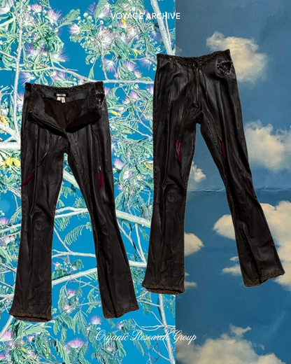 Voyage leather trousers