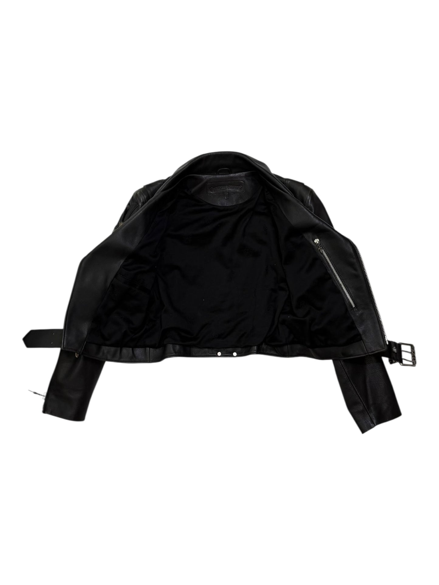 Chrome Hearts Leather Biker Jacket