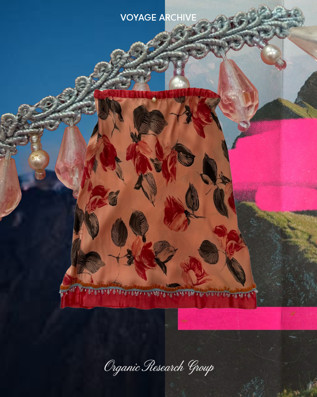 Voyage silk floral skirt