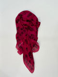 Alexander McQueen Skull Scarf – Hot Pink Silk Chiffon Iconic Print (Y2K Classic)