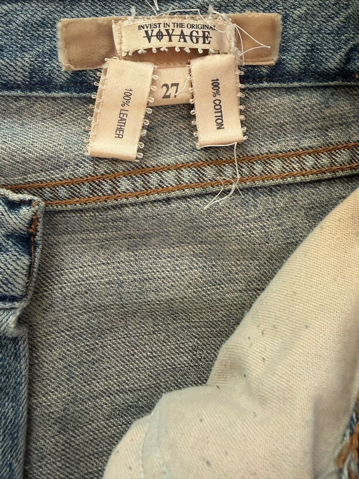 Voyage embroidered denim jeans