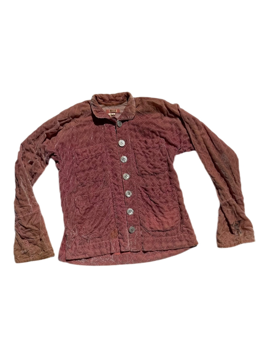 Voyage quilted velvet jacket