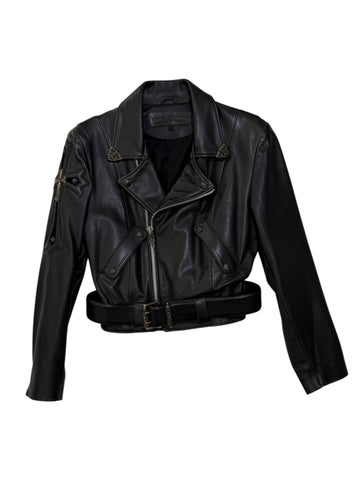 Chrome Hearts Leather Biker Jacket