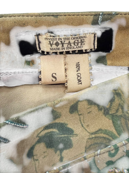 Voyage goat suede skirt