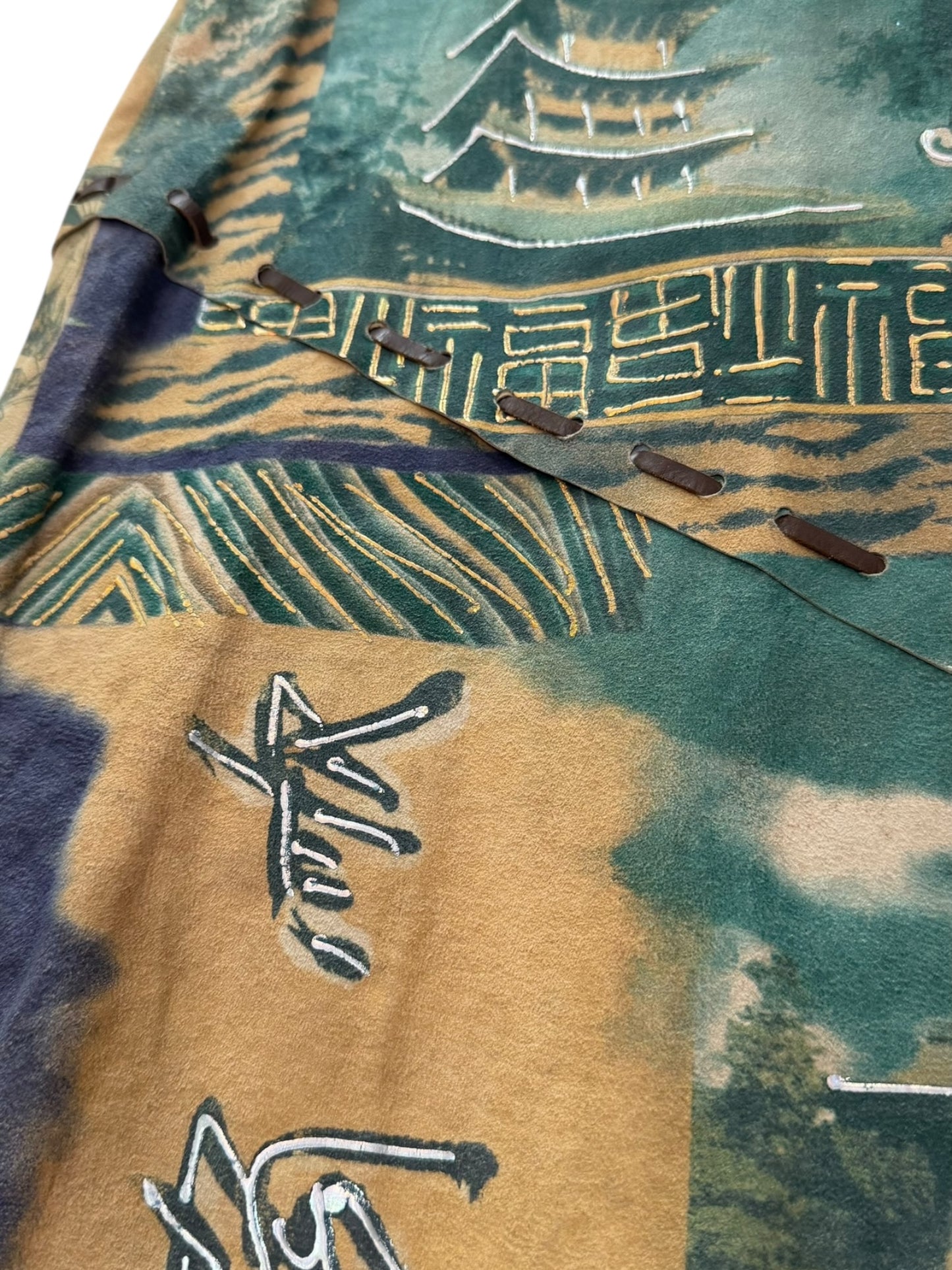 Voyage goat suede skirt