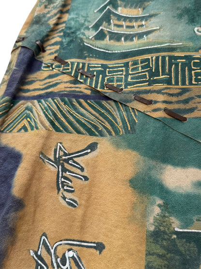 Voyage goat suede skirt