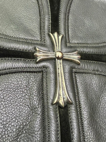 Chrome Hearts Leather Biker Jacket