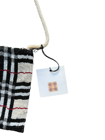 Burberry Beaded Nova Check Mini Bag