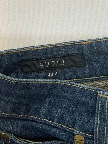 Gucci Blue Denim Jeans – Classic Straight-Leg, Italian Size 44