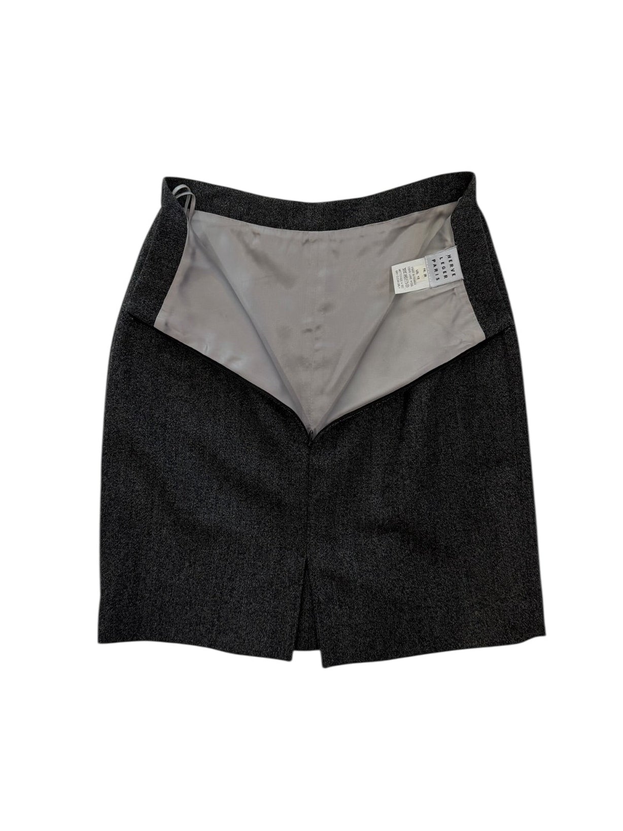 Hervé Léger Tailored Wool Jacket and Skirt Suit – Made in France – FR 38 / US 10