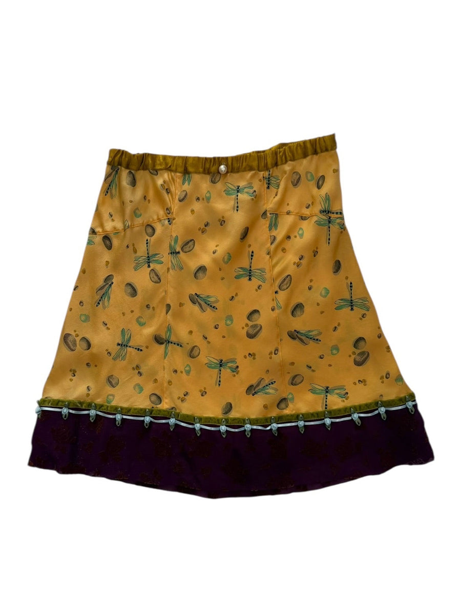 Voyage silk skirt