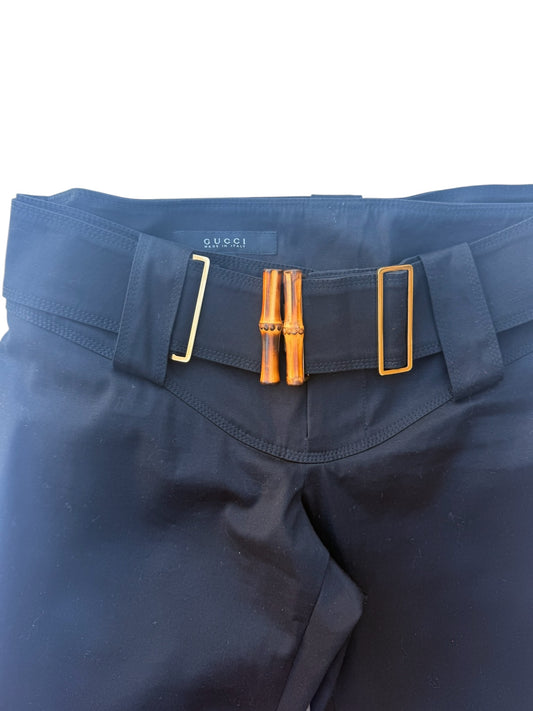 Gucci Bamboo-Buckle Tailored Trousers