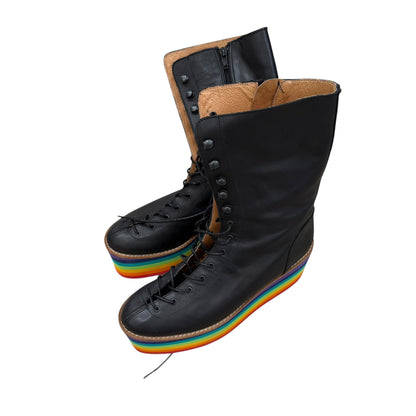 Ashish AW12 Rainbow Platform Boots