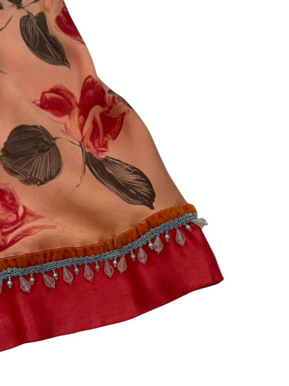 Voyage silk floral skirt