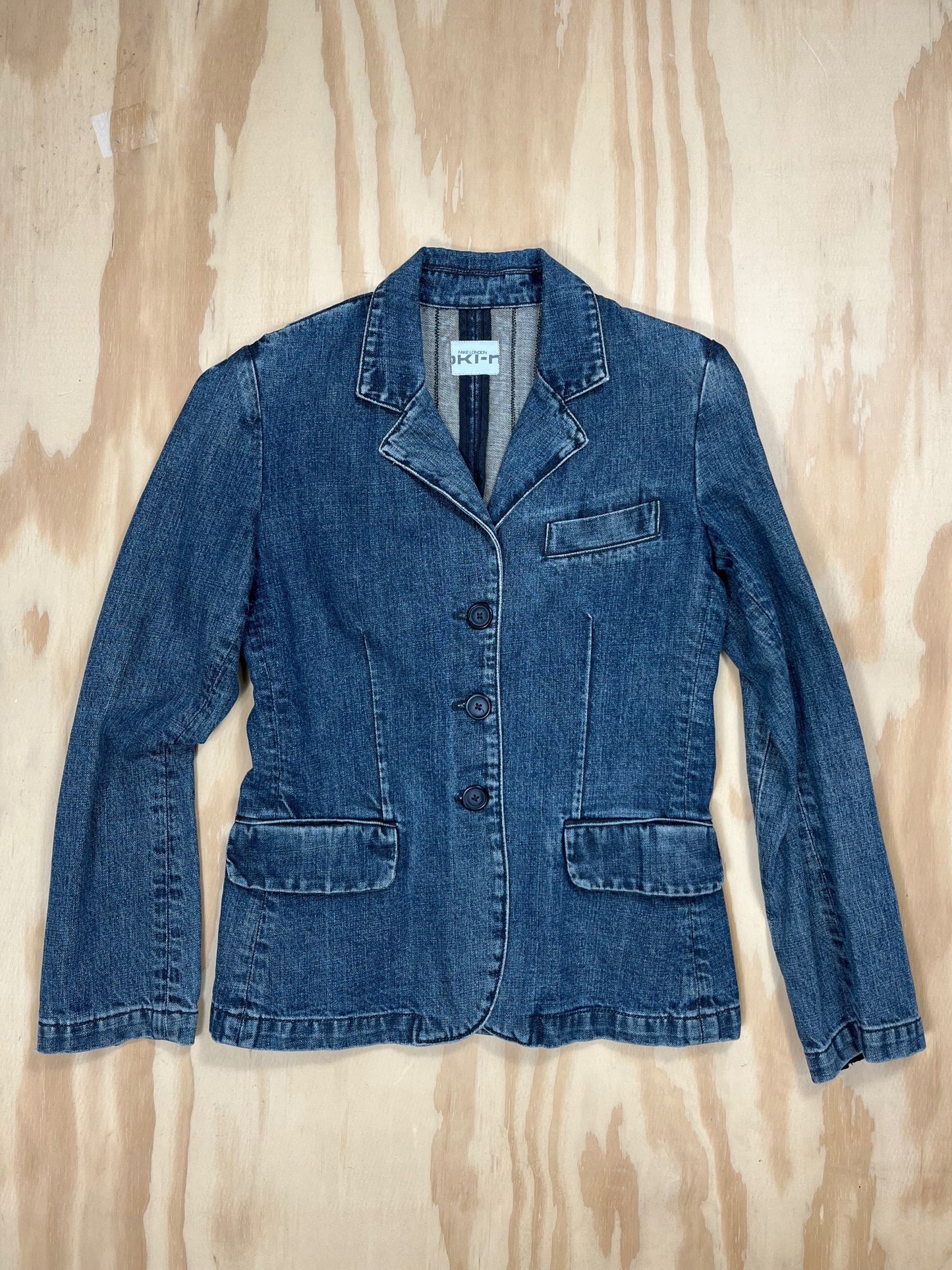 Vintage Fake London Denim Blazer
