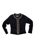 Voyage semi sheer embellished cardigan