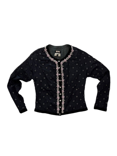 Voyage semi sheer embellished cardigan