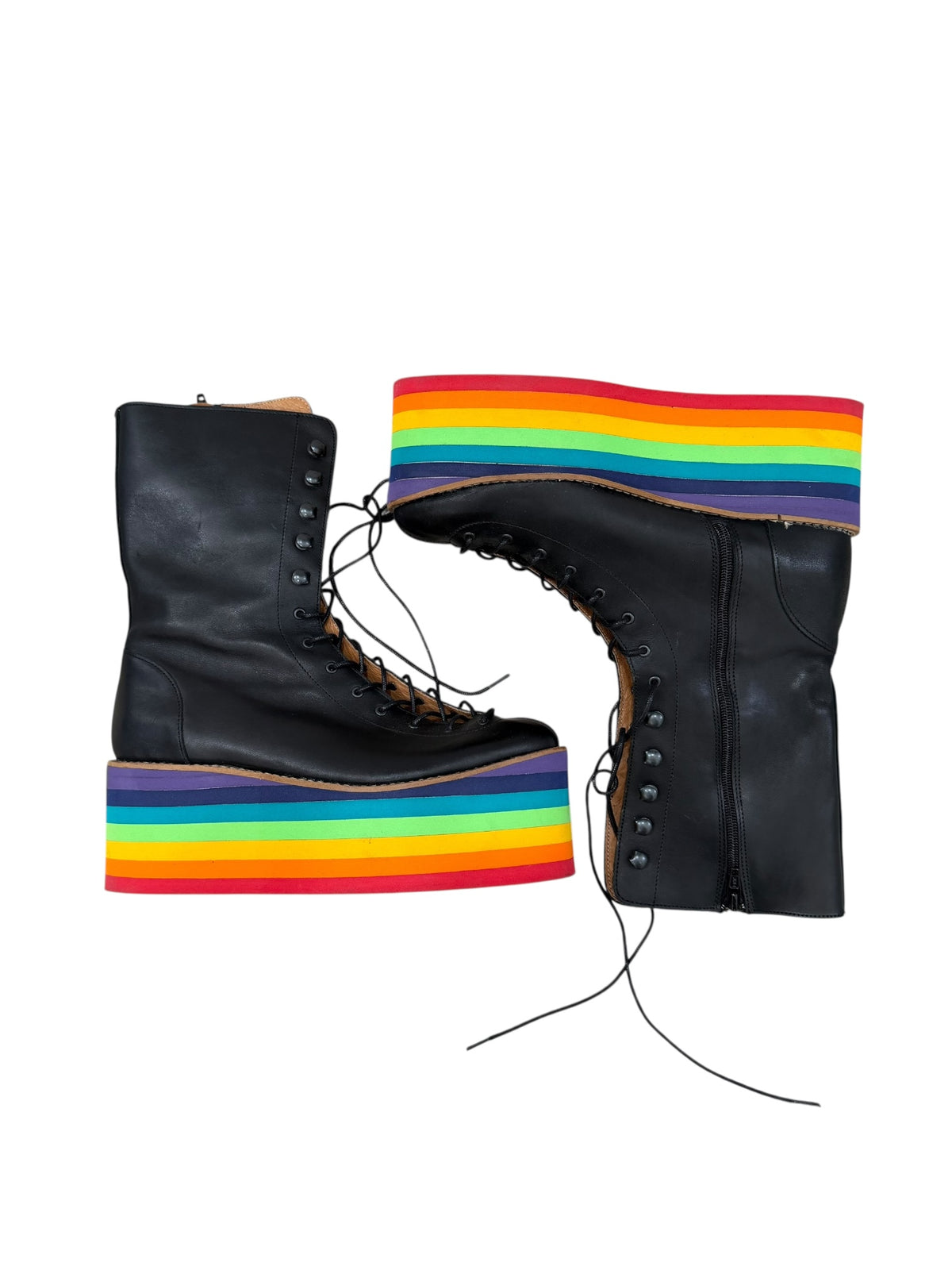 Ashish AW12 Rainbow Platform Boots