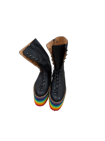Ashish AW12 Rainbow Platform Boots