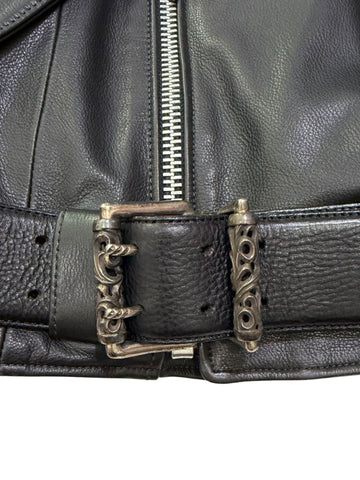 Chrome Hearts Leather Biker Jacket
