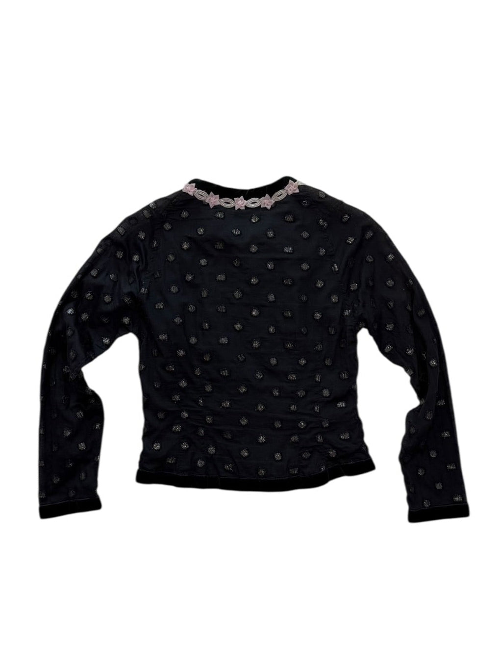 Voyage semi sheer embellished cardigan