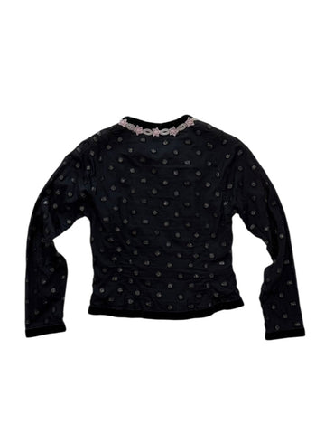 Voyage semi sheer embellished cardigan