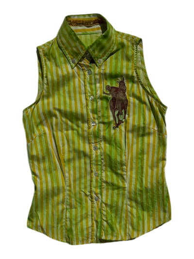 Voyage sleeveless striped shirt