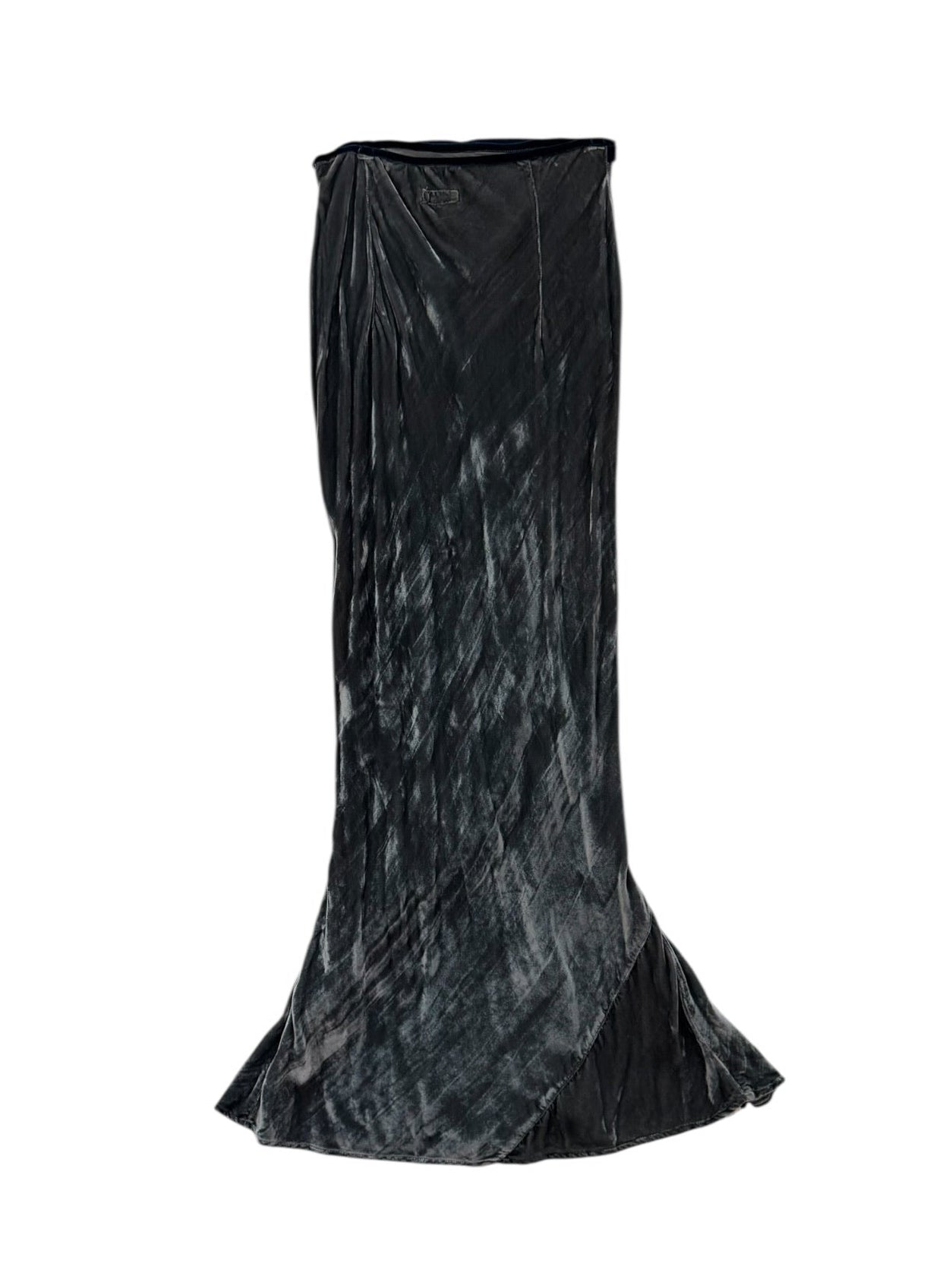Voyage liquid velvet maxi skirt