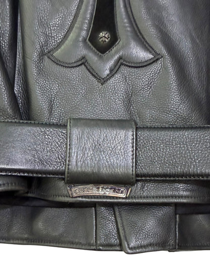 Chrome Hearts Leather Biker Jacket