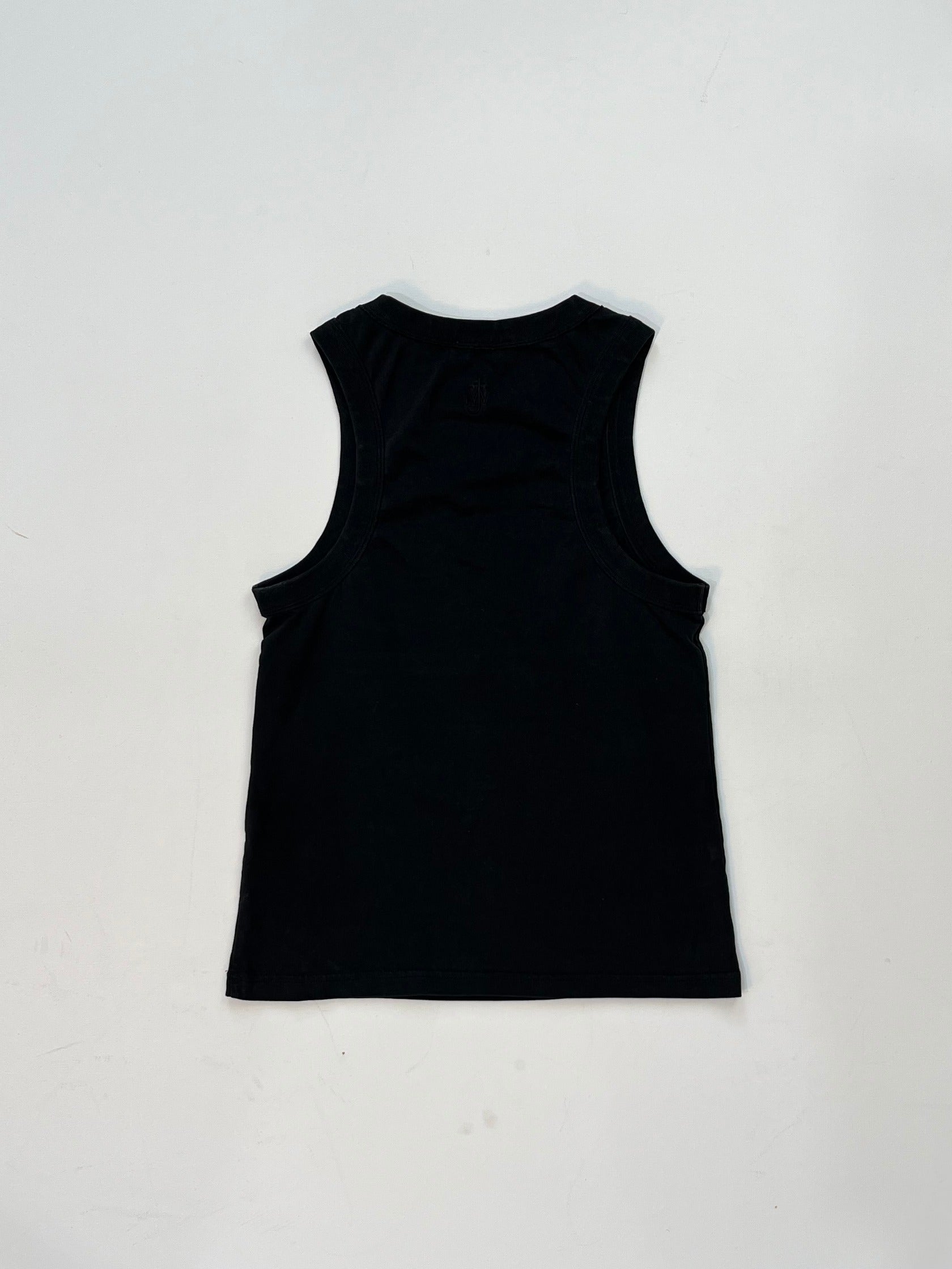 JW ANDERSON BAD APPLE タンクトップ JW Anderson “Bad Apple” Graphic Tank Top – Organic Cotton Charcoal