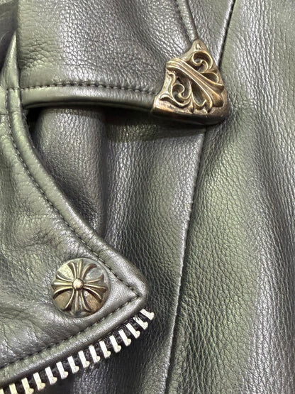 Chrome Hearts Leather Biker Jacket