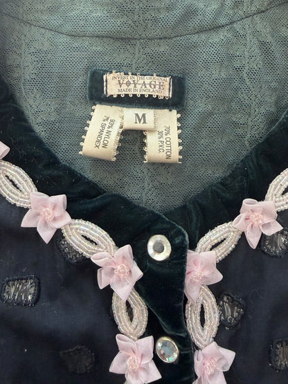 Voyage semi sheer embellished cardigan