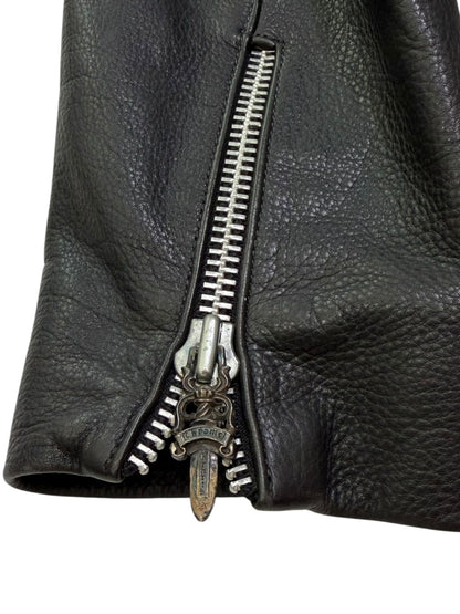 Chrome Hearts Leather Biker Jacket