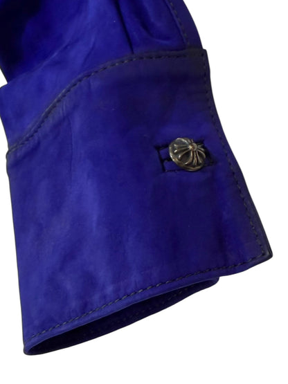 Chrome Hearts Blue Suede Shirt