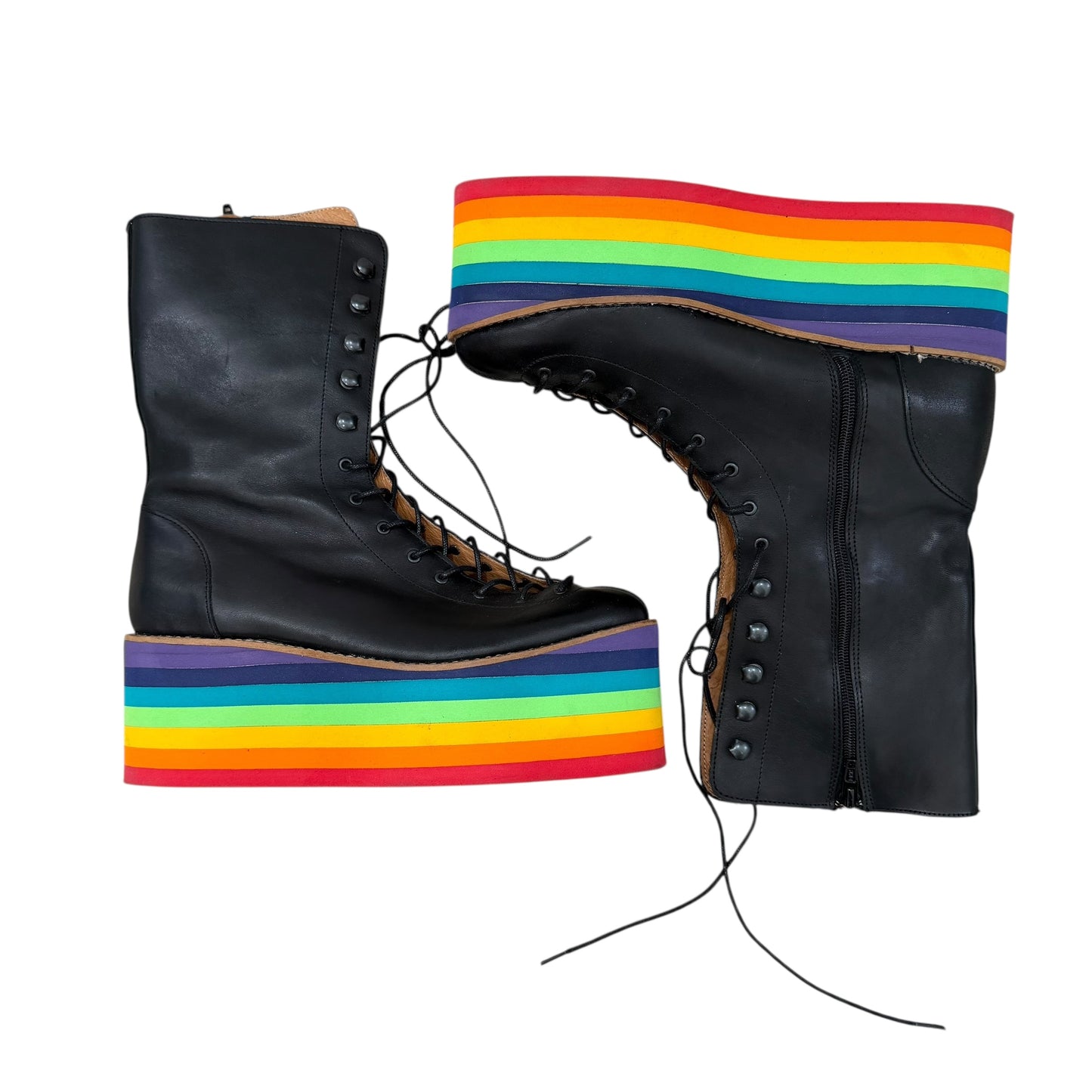 Ashish AW12 Rainbow Platform Boots