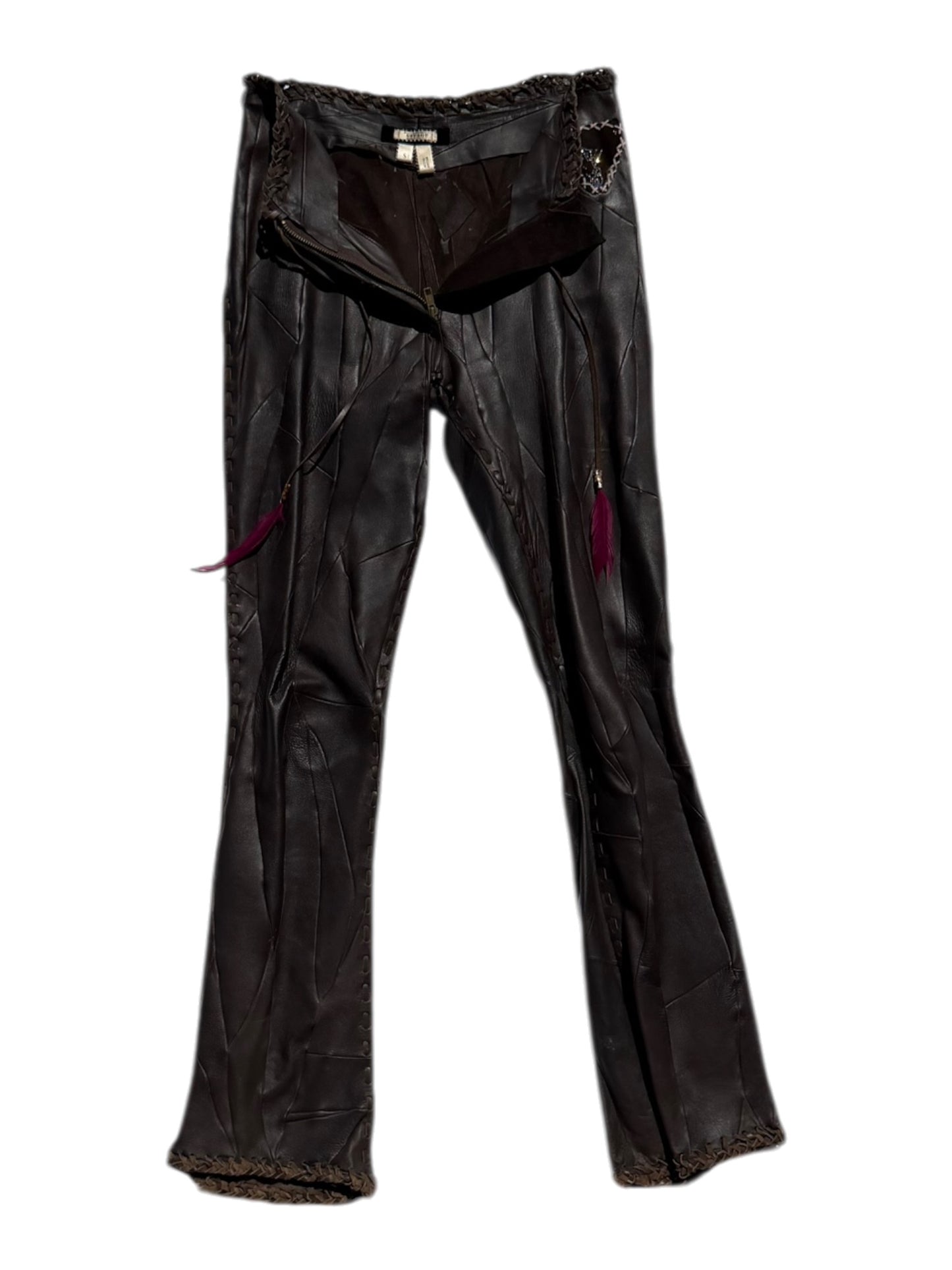 Voyage leather trousers