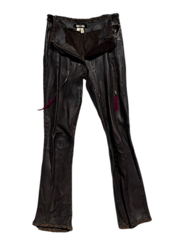 Voyage leather trousers