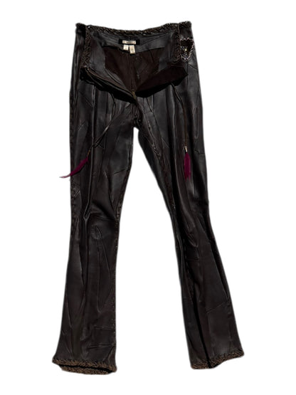 Voyage leather trousers