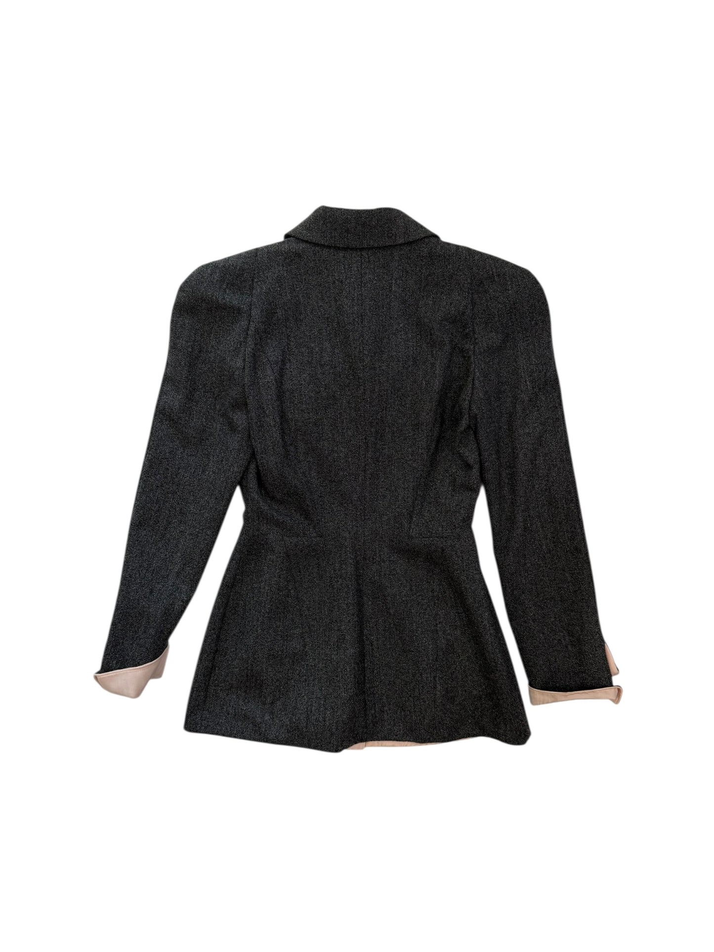 Hervé Léger Tailored Wool Jacket and Skirt Suit – Made in France – FR 38 / US 10