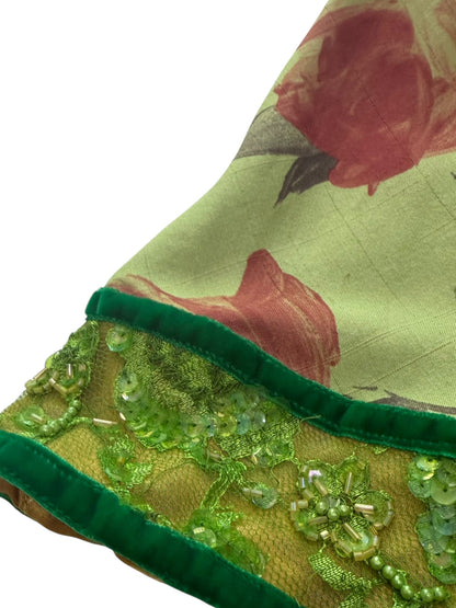 Voyage silk floral skirt